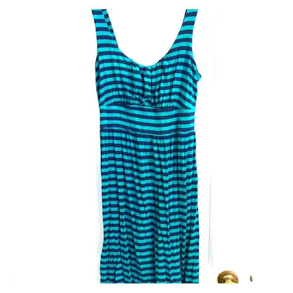 Blue Striped Dress